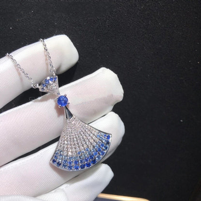 [BLUE TEARS]DREAM NECKLACE AGATE SILVER DIAMOND
