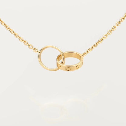 [Blue Tears Jewelry]LOVE DOUBLE RING NECKLACE