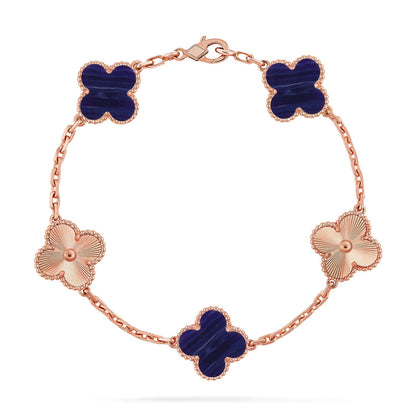 [BLUE TEARS]CLOVER 5 MOTIF PURPLE STRIPES BRACELET COLLECTION