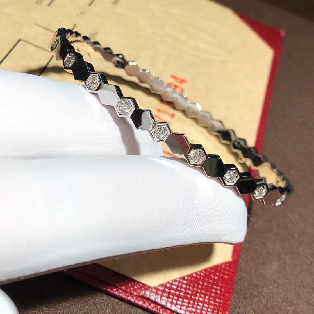 [BLUE TEARS]BEE LOVE SILVER DIAMOND BRACELET