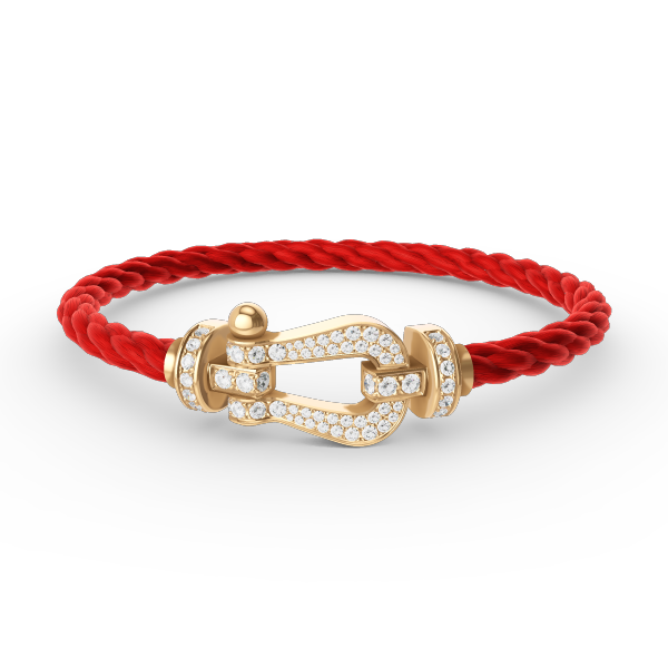 [BLUE TEARS]FORCE LARGE HORSESHOE FULL DIAMOND BRACELET GOLD
