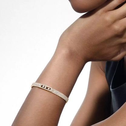 [Blue Tears Jewelry]Move Noa Full Pavé Diamond Bangle Bracelet