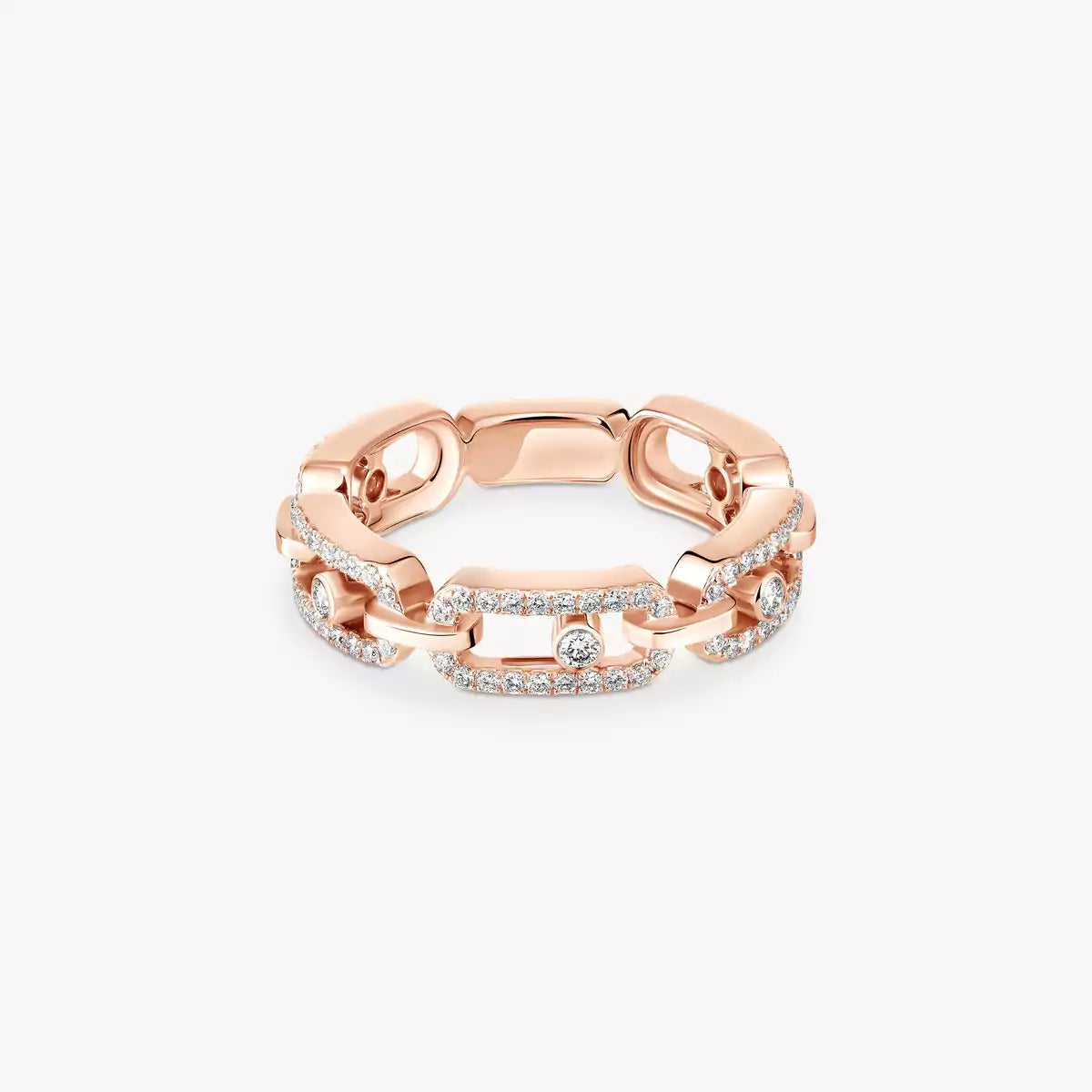 [Blue Tears Jewelry]Move Link Pave_-Set Diamond Ring in Gold