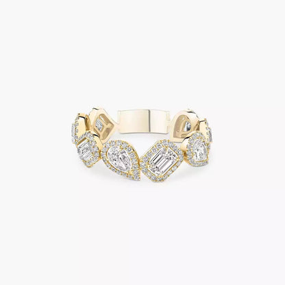 [Blue Tears Jewelry]Diamond Wedding Ring My Twin