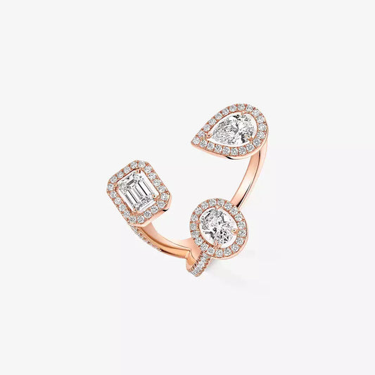 [Blue Tears Jewelry]  Diamond Ring 0,25ct My Twin Trilogy