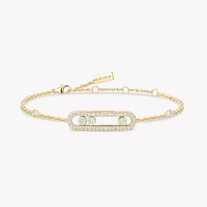 [Blue Tears Jewelry]Pavé Baby Move Diamond Bracelet