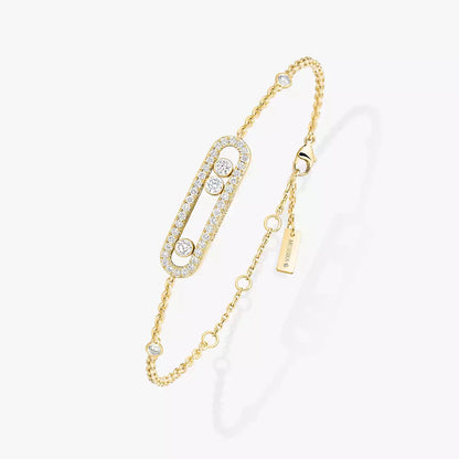 [Blue Tears Jewelry]Pavé Baby Move Diamond Bracelet