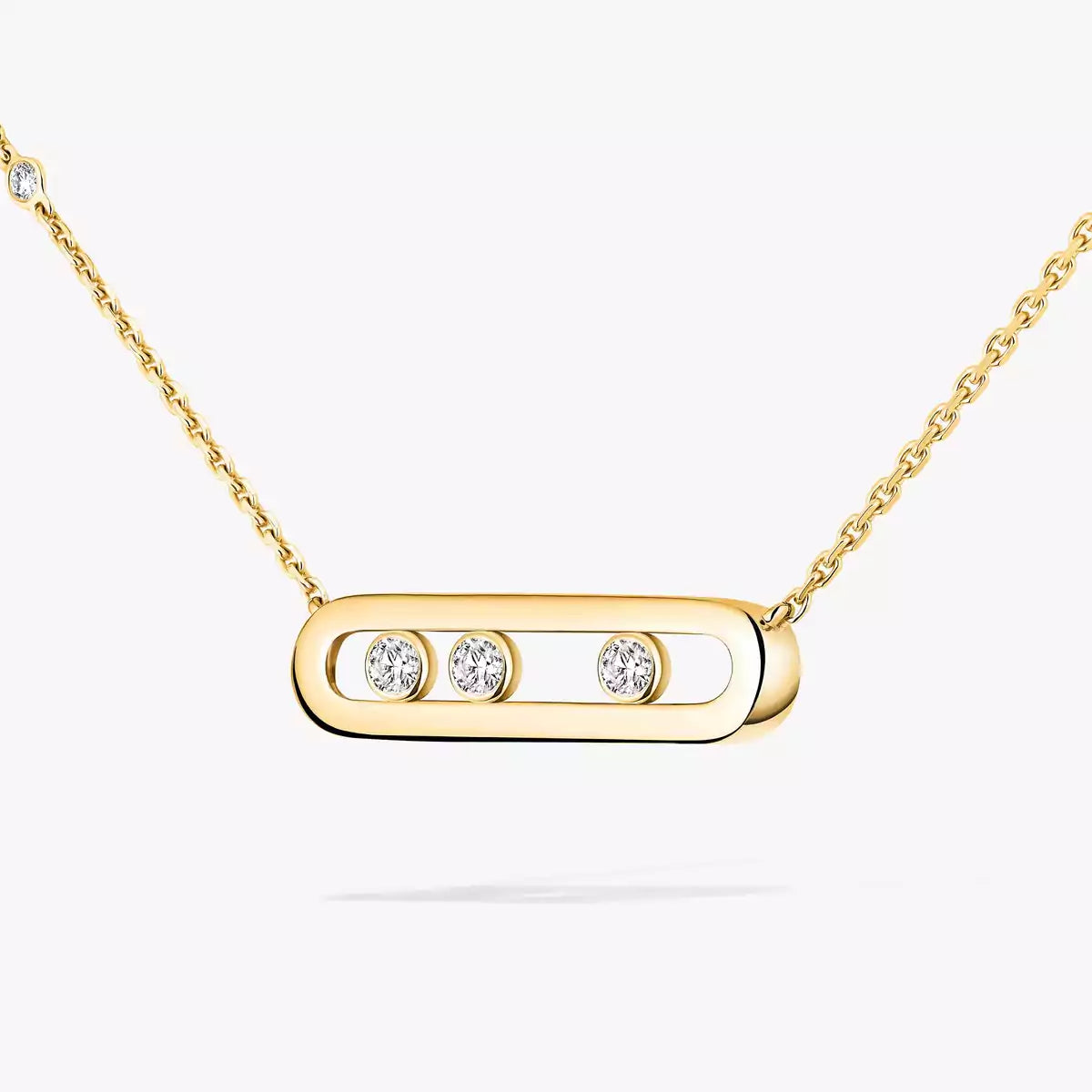 [Blue Tears Jewelry] Baby Move Gold Diamond Necklace
