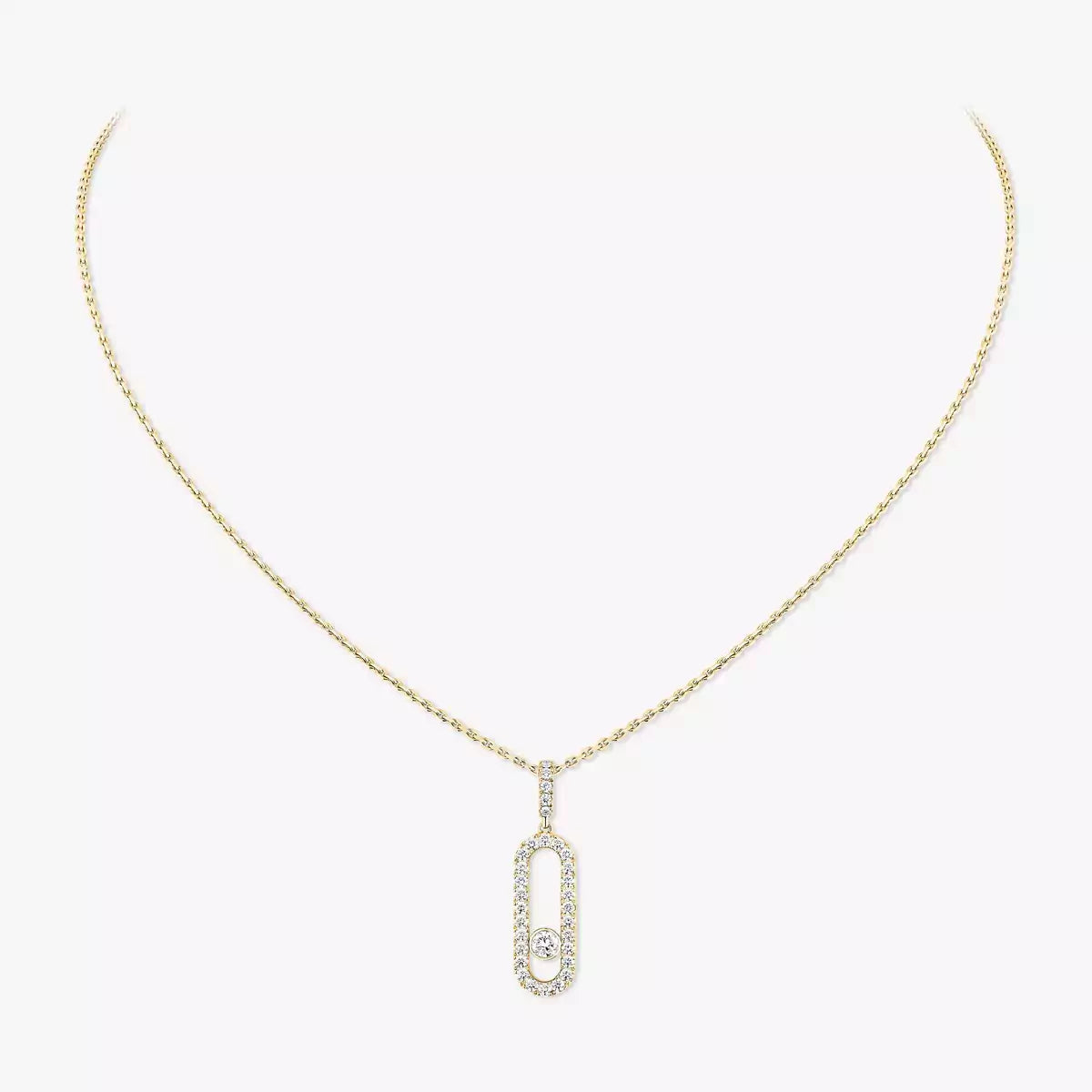 [Blue Tears Jewelry]Move Uno Diamond Necklace in Rose Gold
