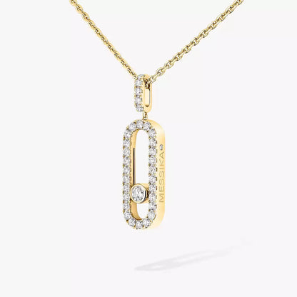 [Blue Tears Jewelry]Move Uno Diamond Necklace in Rose Gold
