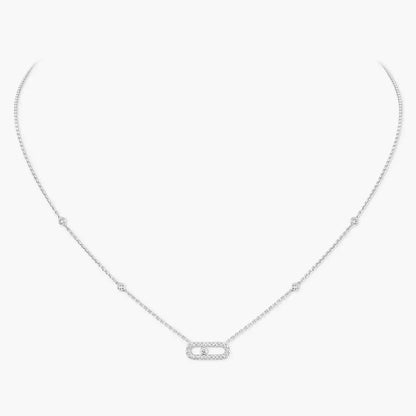 [Blue Tears Jewelry]Diamond Necklace Move Uno