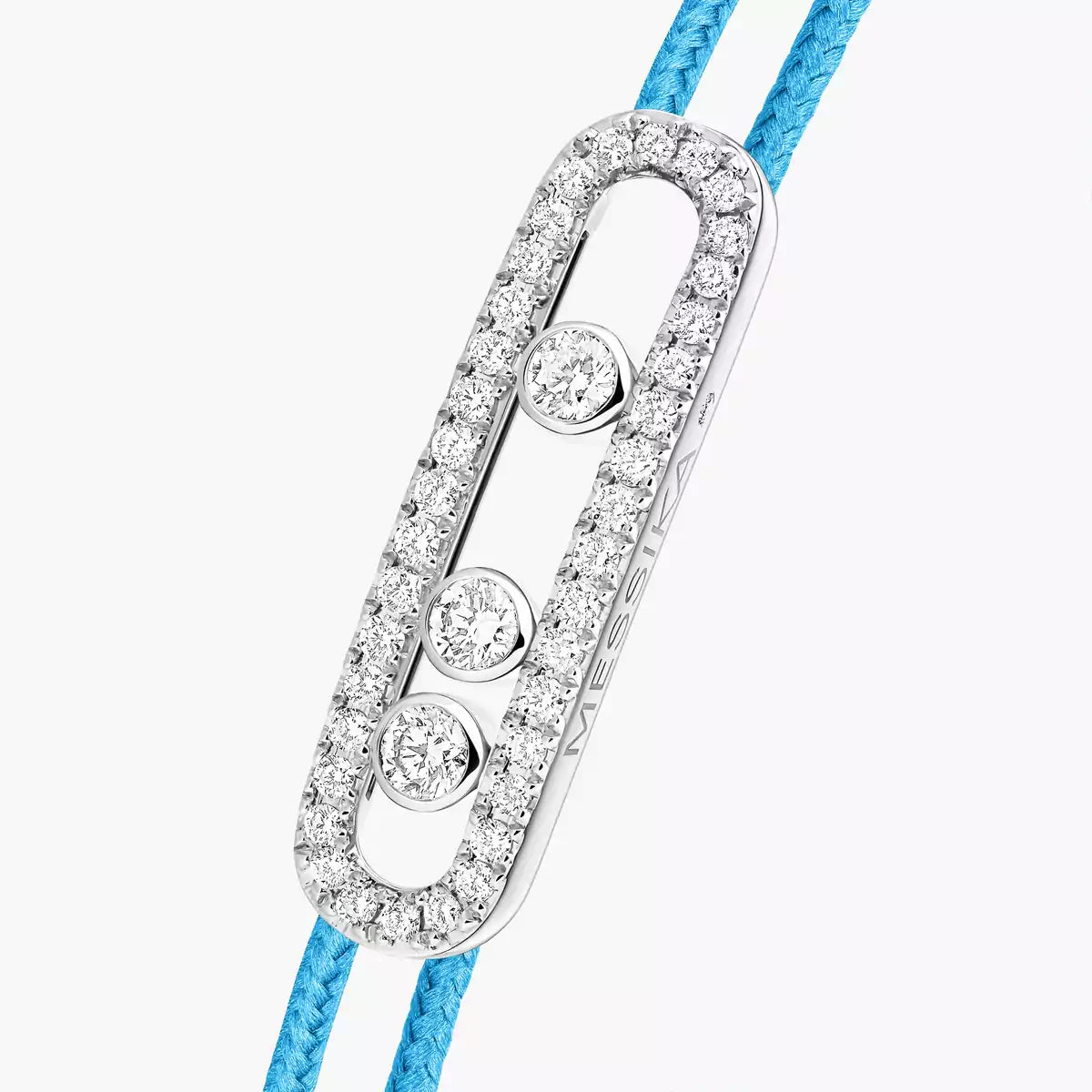 [Blue Tears Jewelry]Messika Care(s) pink cord pavé bracelet