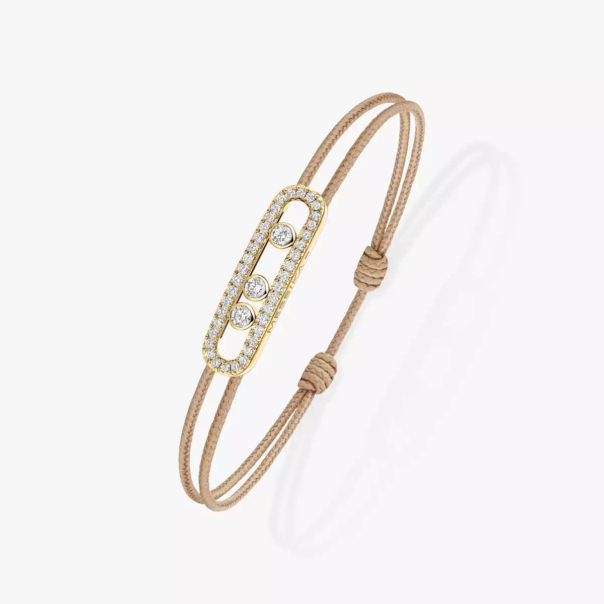 [Blue Tears Jewelry]Messika Care(s) pink cord pavé bracelet