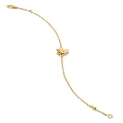 [BLAUE TRÄNEN]FRIVOLE GOLD BLUME ROSA MALACHIT ARMBAND