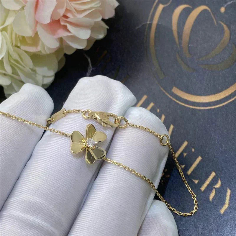 [BLAUE TRÄNEN]FRIVOLE GOLD BLUME ROSA MALACHIT ARMBAND